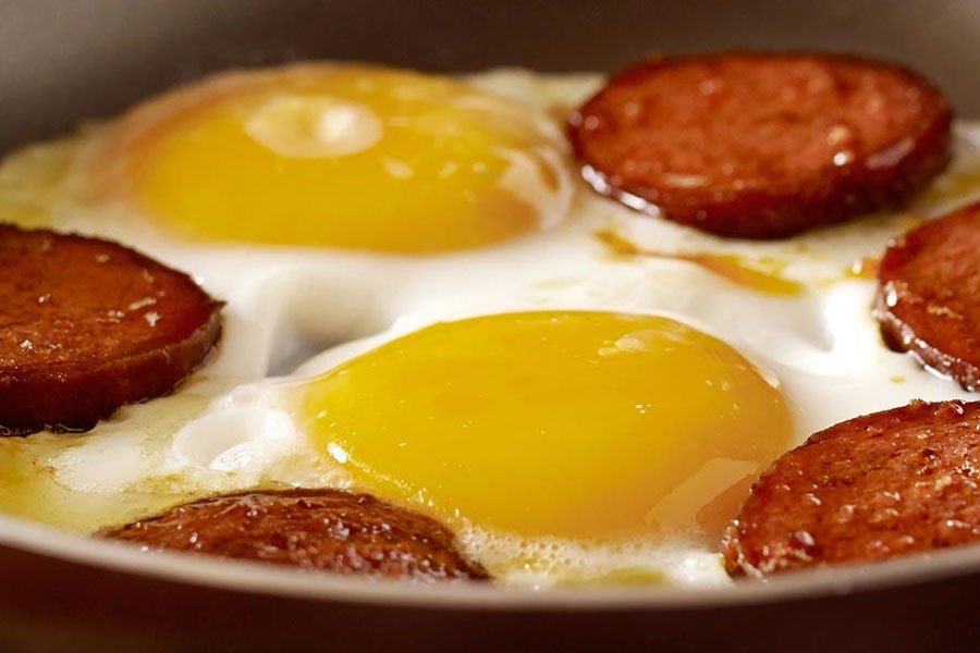 Fried Egg with Soudjouk