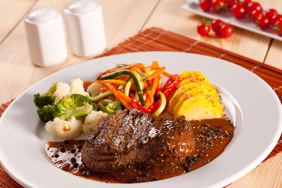 Fillet Steak with Fresh Pepper
